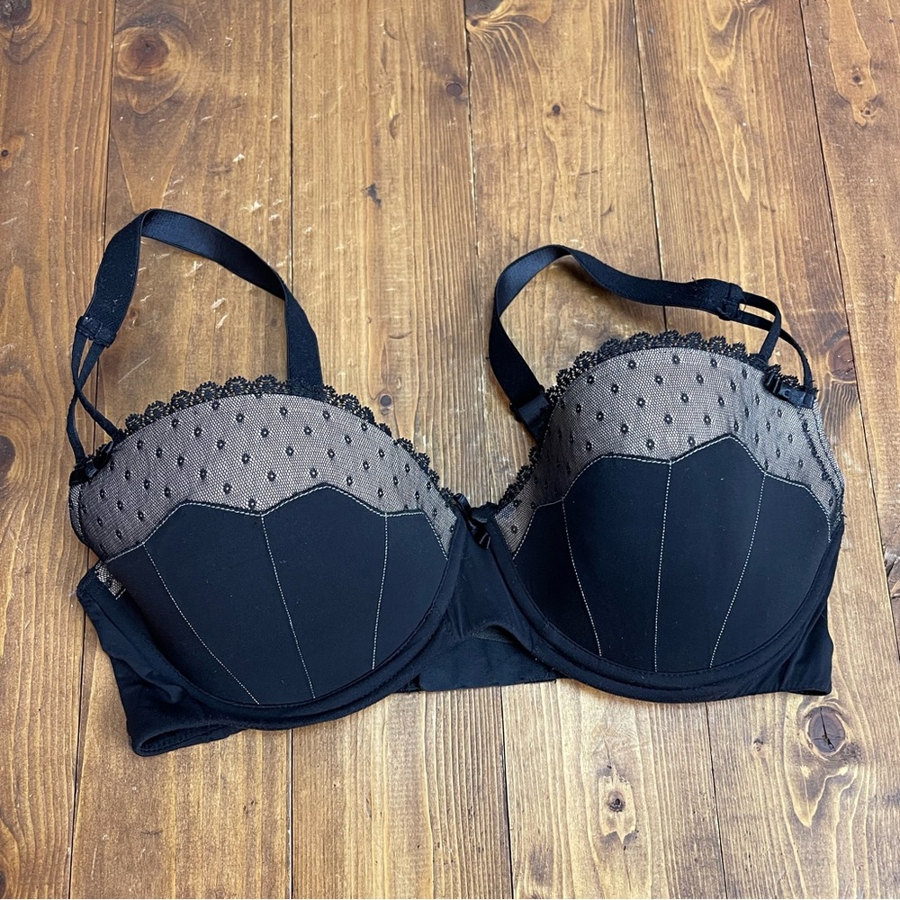 Adore Me size 34D black bra